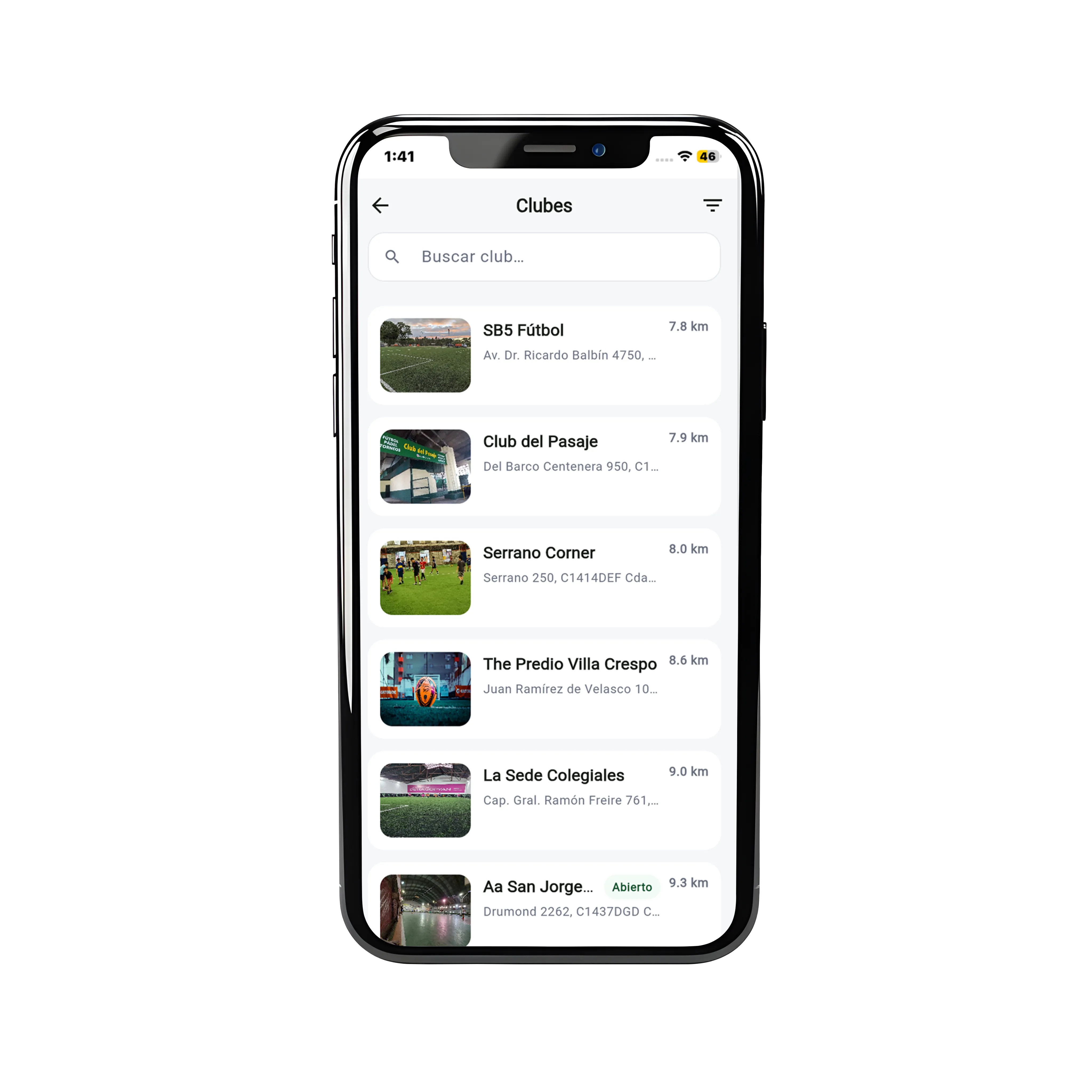 Playgol en iPhone — captura 1